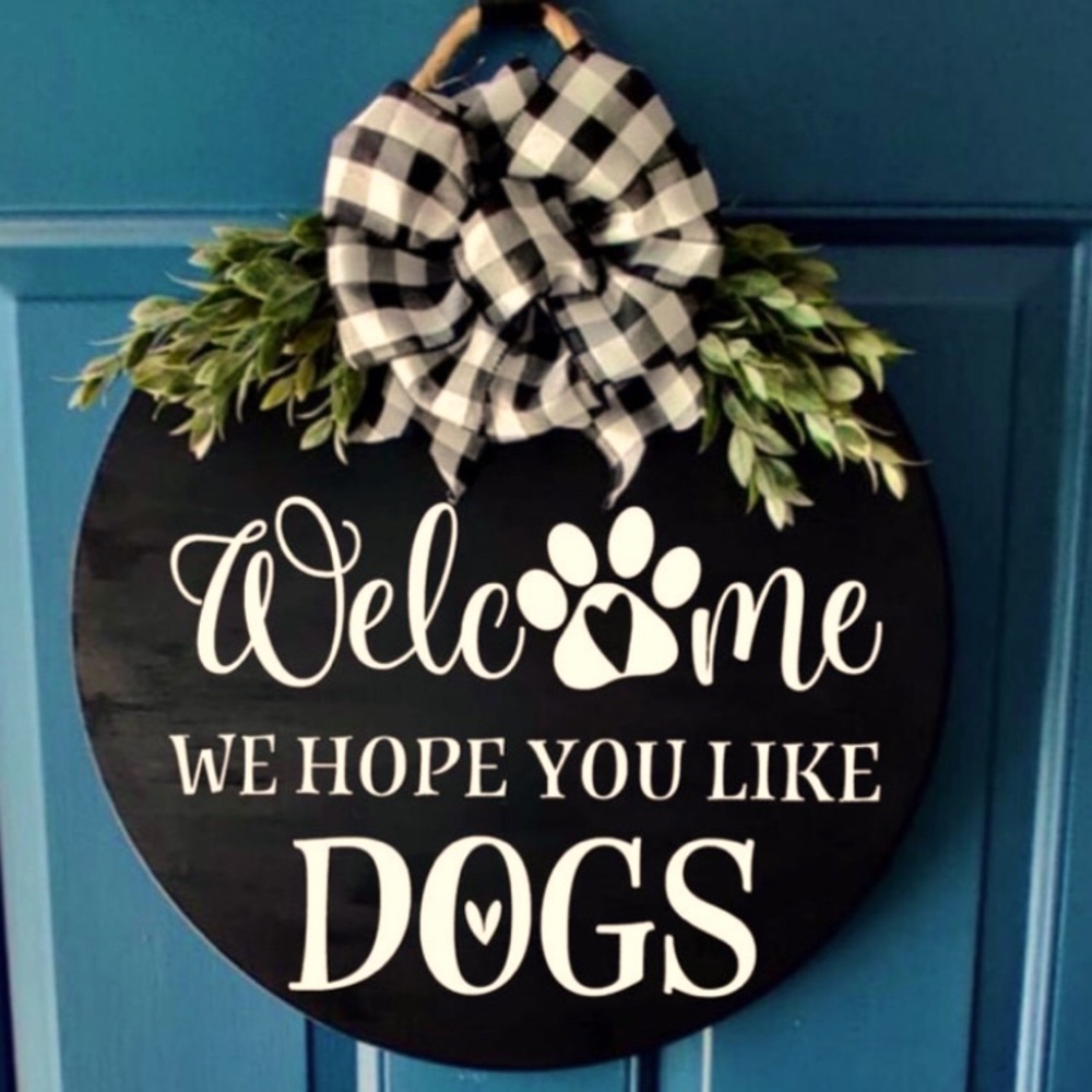 Handmade door sign